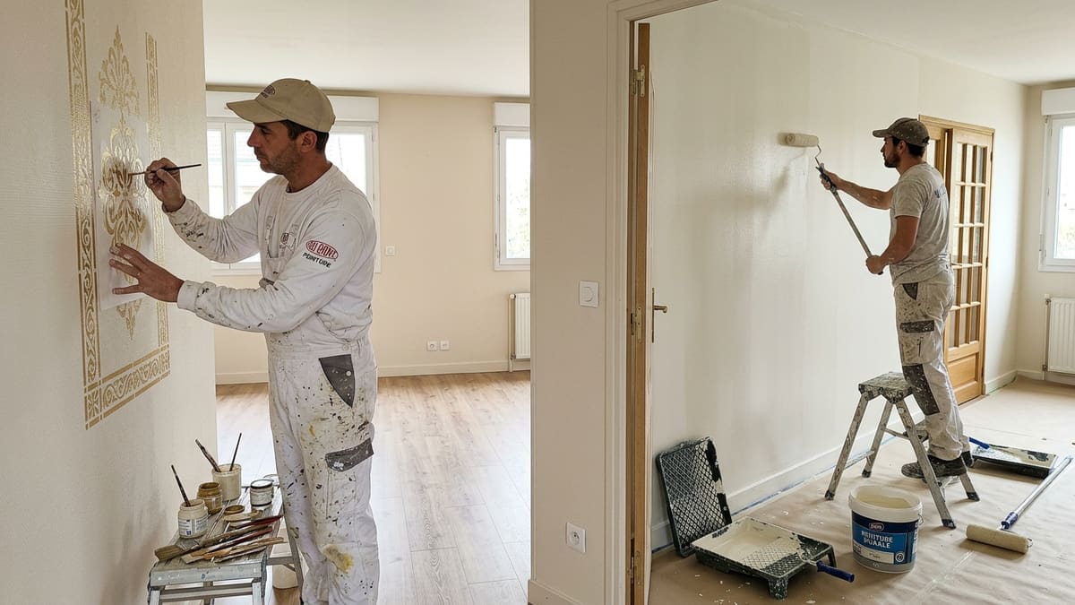 Comparaison des compétences entre peintre décorateur et peintre en bâtiment